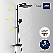 Grohe Vitalio Comfort Douchesysteem 250 (Aantal straalsoorten: 2 st., Zwart) | BAUHAUS