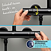 Grohe Vitalio Comfort Douchesysteem 250 (Aantal straalsoorten: 2 st., Zwart) | BAUHAUS