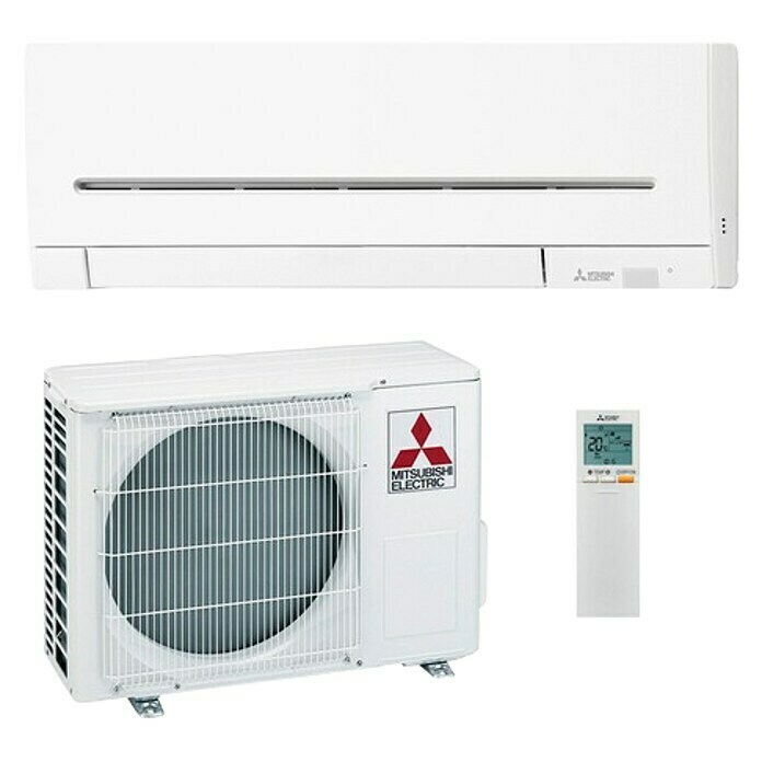 Mitsubishi Electric Inverter-KlimasplitgerätMax. Kühlleistung je Gerät in BTU/h: 12.000 BTU/h, Max. Heizleistung je Gerät in BTU/h: 12.000 BTU/h, Passend für: Räume bis 35 m² Front View