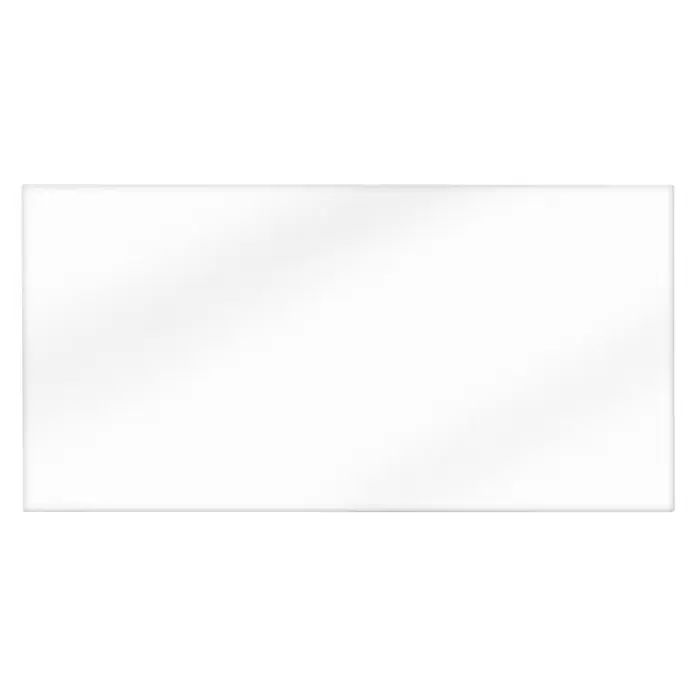 CUCINE Küchenrückwand - Satiniert, 80 x 40 cm, Stärke: 6 mm, Einscheibensicherheitsglas (ESG) - Eine elegante, weiße rechteckige Wandfliese, ideal für moderne Badezimmer oder Küchen. Glatte Oberfläche und minimalistisches Design.