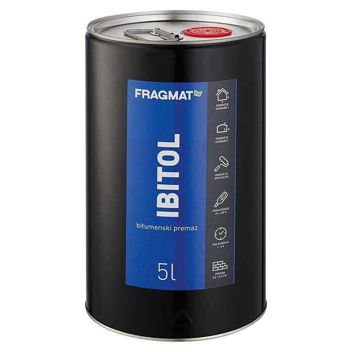 Fragmat Bitumenski predpremaz  (5 l) | 5606 - Bitumen flüssig | FADG - Bitumenprodukte | FAD - Baustoffe | FA - Baustoffe | F - Baustoffe | BAUHAUS