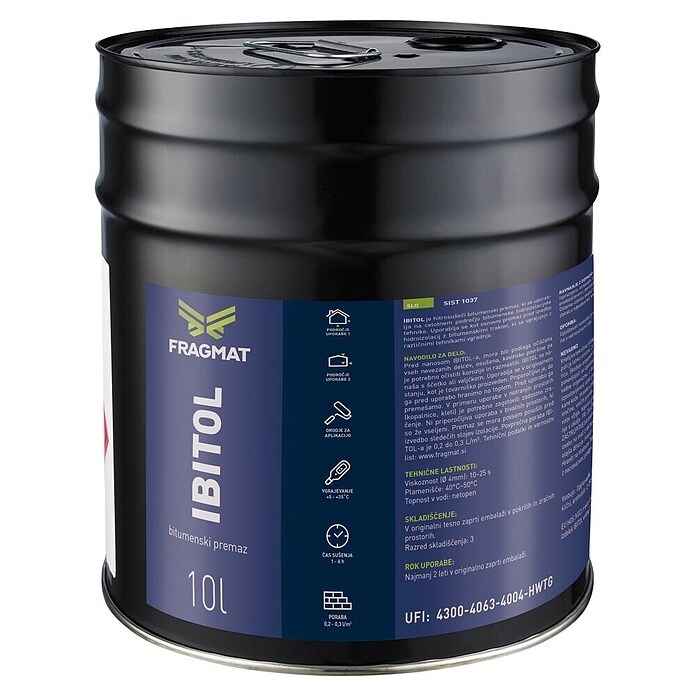 Fragmat Bitumenski predpremaz  (10 l) | 5606 - Bitumen flüssig | FADG - Bitumenprodukte | FAD - Baustoffe | FA - Baustoffe | F - Baustoffe | BAUHAUS