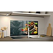 CUCINE Küchenrückwand (Variety of Spice, 80 x 40 cm, Stärke: 6 mm, Einscheibensicherheitsglas (ESG))