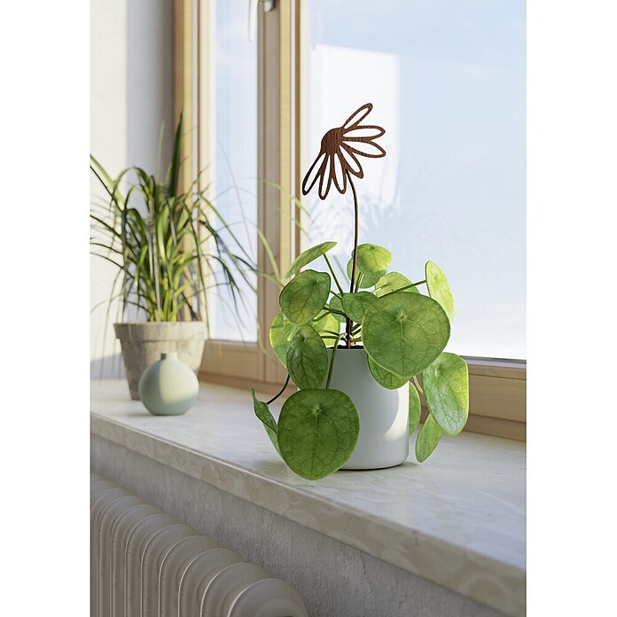 Dekoelement (Blume 2, 95 x 400 mm, Metall, Rostbraun) | BAUHAUS