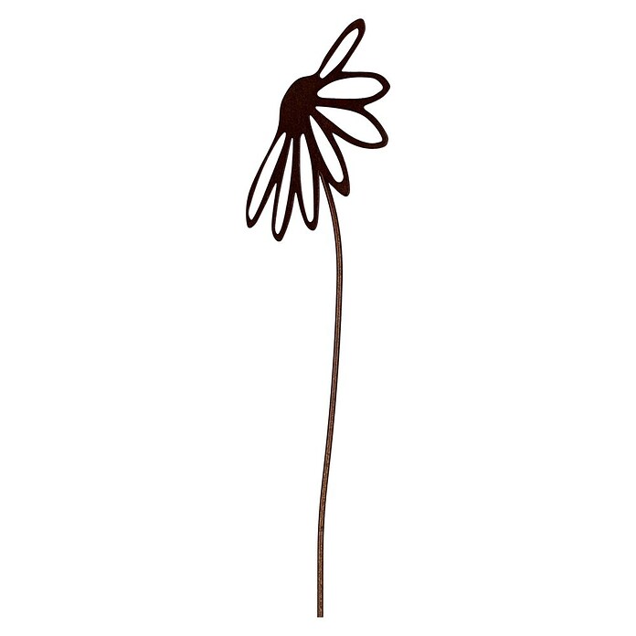 Dekoelement (Blume 2, 95 x 400 mm, Metall, Rostbraun) | BAUHAUS