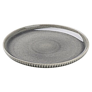 Teller Morombe (Durchmesser: 26 cm, Grau, Steinzeug)