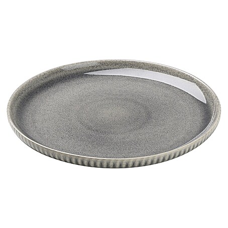 Teller Morombe (Durchmesser: 26 cm, Grau, Steinzeug)