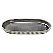 Servierteller Morombe (Länge: 30,5 cm, Grau, Steinzeug) | BAUHAUS