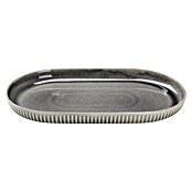 Deko-Teller Morombe (Länge: 36,3 cm, Grau, Steinzeug) | BAUHAUS