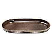 Deko-Teller Morombe (Länge: 36,3 cm, Braun, Steinzeug) | BAUHAUS