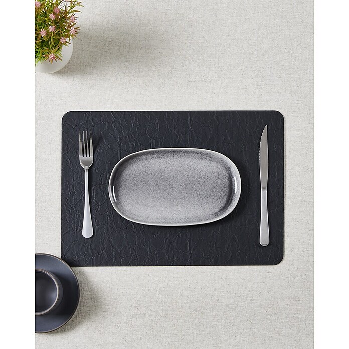 Eglo Tisch-Set Vinanivao (L x B: 43 x 30 mm, Schwarz, Glänzend) | BAUHAUS