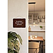Deko-Schild (300 x 212 mm, Metall, Rostbraun, Motiv: In meiner Küche wird getanzt) | BAUHAUS