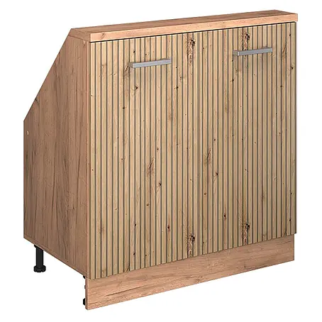 Küchenschrank für Dachschrägen R-Line 80 cm Artisan-Eiche Art.-Nr. 58068