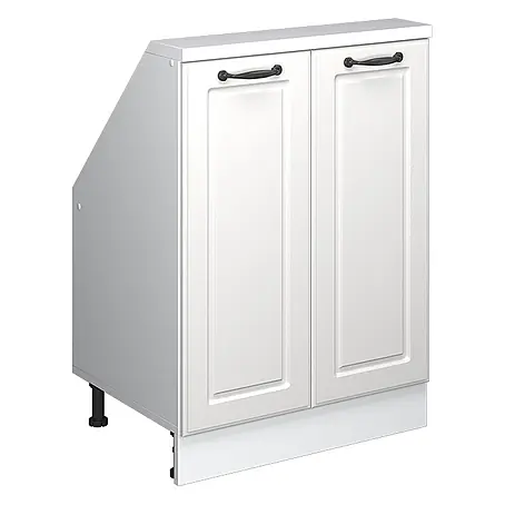 Vicco  Schrankküche R-Line Weiß Landhaus mit 2 Türen