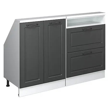 Vicco  Küchenleerblock R-Line Anthrazit Landhaus 2er Set