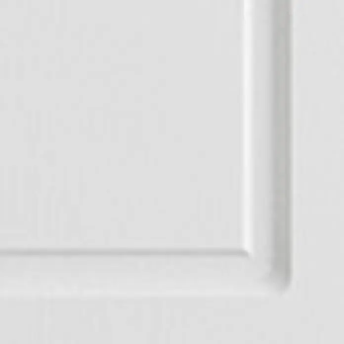 Vicco Küchenschrank für Dachschrägen R-Line, Weiß Landhaus, 80 cm -  - Weißes Paneel mit klassischem erhabenem Rahmen.