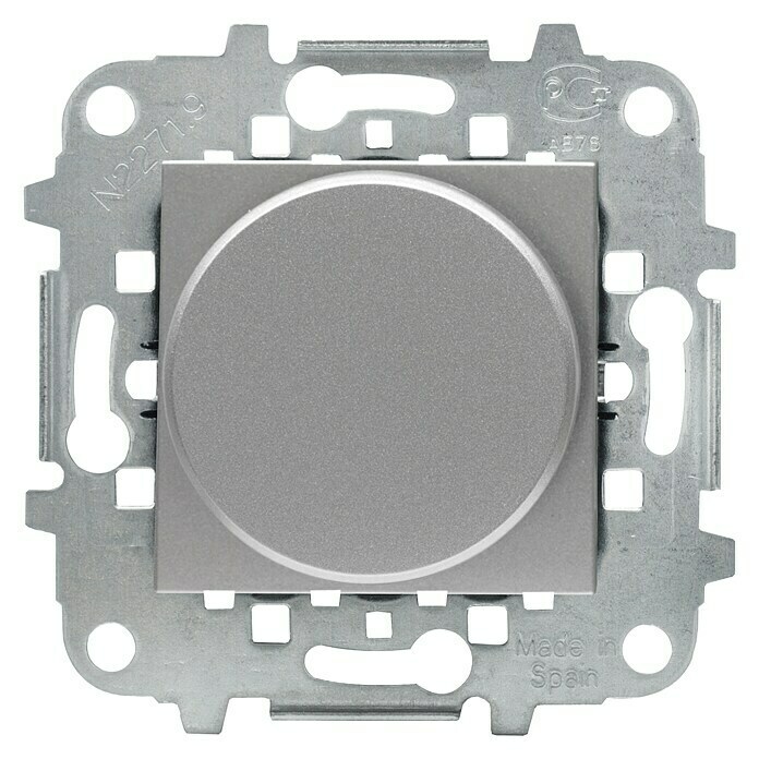 Niessen Zenit Regulador luminoso (Plateado, Montaje en la pared, Plástico)