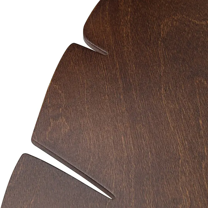 Envostar Wandleuchte Lehti - L x B x H: 5 x 24 x 69 cm, Holz dunkel, Holz dunkel, G9 - Dunkelbraunes Halsketten-Display aus Holz mit mehreren Schlitzen zum Aufhängen von Schmuck.