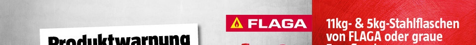 Produktwarnung Fluessiggasflaschen Flaga