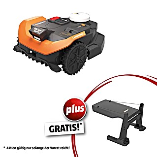 Worx PowerShare 20V Mähroboter-Set L3000 Vision Cloud WR330E (3 000 m², Schnittbreite: 22 cm, Satellitengestützte Navigation, RTK)