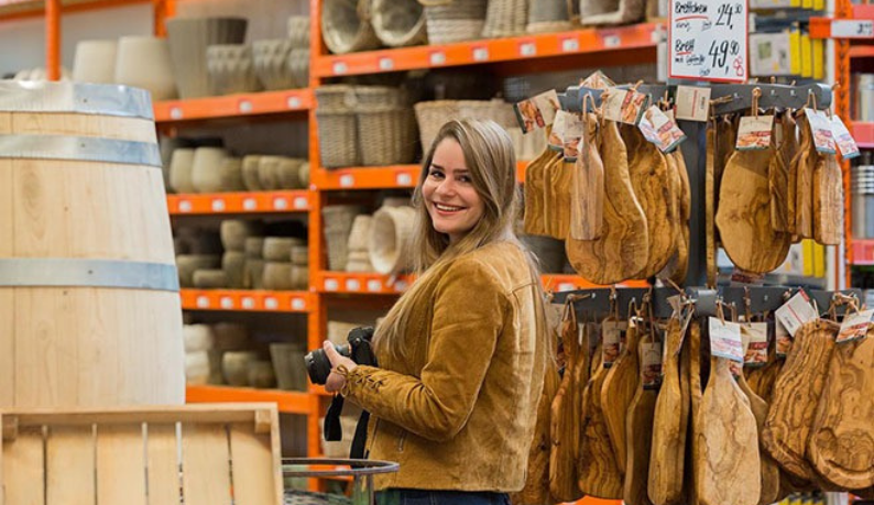 Luisa Ehlgötz, blogerka bloga „Schere, Leim, Papier“ v Bauhausu.