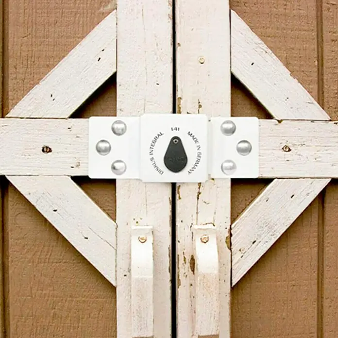 Abus Diskus Candado de disco 141/200+20/70 - An x Al: 22 x 8,5 cm, Acero - Cerradura de puerta Diskis Integral 1-41 con función de seguridad, fabricada en Alemania. Ofrece protección fiable para puertas y portones.