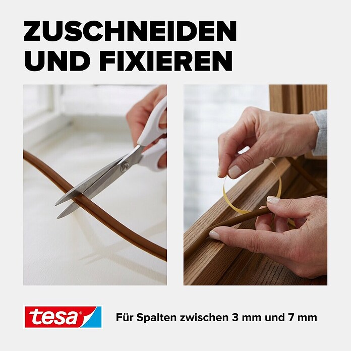 tesa MOLL D-Profil-Dichtung (Braun, 6 m)
