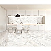 Feinsteinzeugfliese Statuario Grey (120 x 60 cm, Graubeige, Glänzend) | BAUHAUS