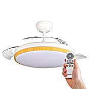 Led Hispania Ventilador de techo Belcaire (Blanco/Madera, 106 cm, 30 W, Blanco frío) | BAUHAUS
