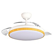 Led Hispania Ventilador de techo Belcaire (Blanco/Madera, 106 cm, 30 W, Blanco frío) | BAUHAUS
