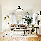 Led Hispania Ventilador de techo Belcaire (Negro/Madera, 106 cm, 30 W, Blanco frío) | BAUHAUS