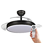 Led Hispania Ventilador de techo Belcaire (Negro, 106 cm, 30 W, Blanco frío) | BAUHAUS