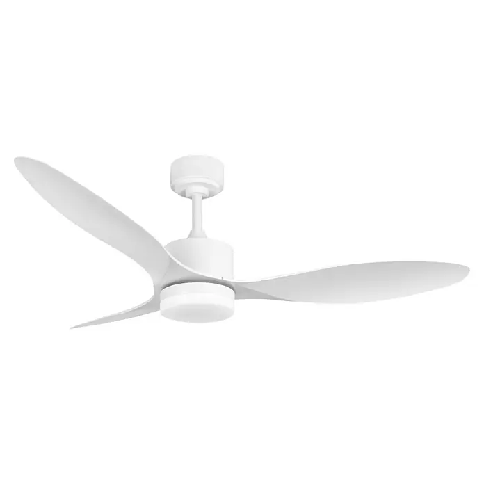 Led Hispania Ventilador de techo Vinaroz - Blanco, 132 cm, 51 W, Blanco frío - Ventilador de techo blanco con tres aspas.