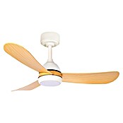 Led Hispania Ventilador de techo Orpesa (Blanco/Madera, 96,5 mm, 29 W) | BAUHAUS