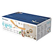 Led Hispania Ventilador de techo Orpesa (Blanco/Madera, 96,5 mm, 29 W) | BAUHAUS