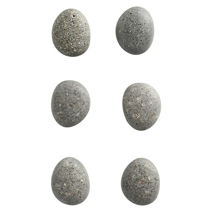 Zeller Present Magnet-Set Stone6 -tlg., L x B: 2,1 x 1,8 cm Right Side View