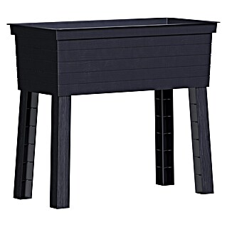 Garantia Urban Hochbeet (75 x 37 x 65 cm, Kunststoff, Anthrazit)