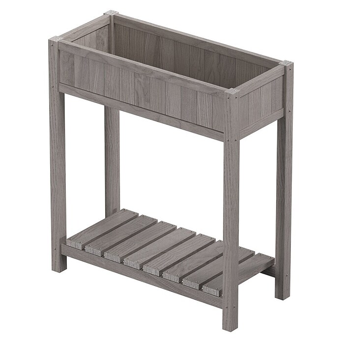 Butenkist Hochbeet Dete (75 x 28 x 85 cm, Holz, Warm Grey) | BAUHAUS