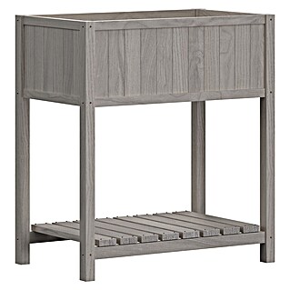 Butenkist Hochbeet Geseke (75 x 45 x 85 cm, Holz, Warm Grey)