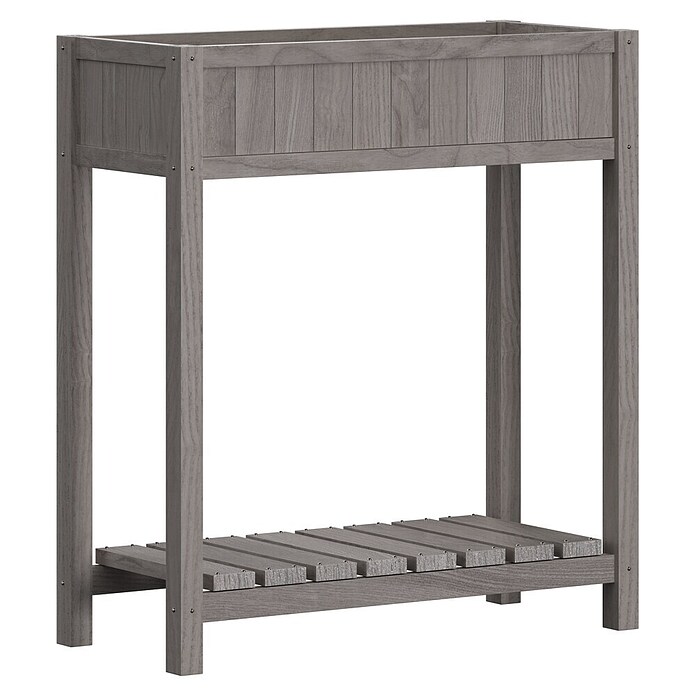 Butenkist Hochbeet Dete (75 x 28 x 85 cm, Holz, Warm Grey) | BAUHAUS