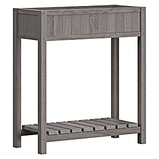 Butenkist Hochbeet Dete (75 x 28 x 85 cm, Holz, Warm Grey)