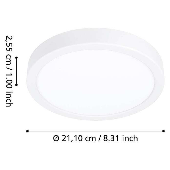 Eglo connect.z Okrogel LED panel Fueva 6-Z  (Ø x V: 28 x 2,5 cm, Barva ohišja: Bela, Barva svetlobe: RGBW) | Pametne stropne svetilke | Pametna stropna svetila | Smart Home svetila | Smart Home razsvetljava | Smart Home | Elektro in svetila | Izdelki | BAUHAUS