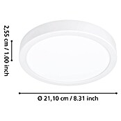 Eglo connect.z Okrogel LED panel Fueva 6-Z  (Ø x V: 28 x 2,5 cm, Barva ohišja: Bela, Barva svetlobe: RGBW) | Pametne stropne svetilke | Pametna stropna svetila | Smart Home svetila | Smart Home razsvetljava | Smart Home | Elektro in svetila | Izdelki | BAUHAUS