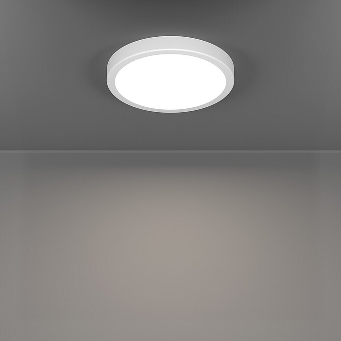 Eglo connect.z Okrogel LED panel Fueva 6-Z  (Ø x V: 28 x 2,5 cm, Barva ohišja: Bela, Barva svetlobe: RGBW) | Pametne stropne svetilke | Pametna stropna svetila | Smart Home svetila | Smart Home razsvetljava | Smart Home | Elektro in svetila | Izdelki | BAUHAUS