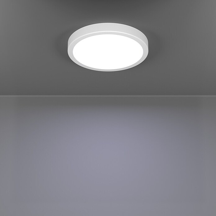 Eglo connect.z Okrogel LED panel Fueva 6-Z  (Ø x V: 28 x 2,5 cm, Barva ohišja: Bela, Barva svetlobe: RGBW) | Pametne stropne svetilke | Pametna stropna svetila | Smart Home svetila | Smart Home razsvetljava | Smart Home | Elektro in svetila | Izdelki | BAUHAUS