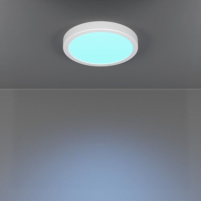 Eglo connect.z Okrogel LED panel Fueva 6-Z  (Ø x V: 28 x 2,5 cm, Barva ohišja: Bela, Barva svetlobe: RGBW) | Pametne stropne svetilke | Pametna stropna svetila | Smart Home svetila | Smart Home razsvetljava | Smart Home | Elektro in svetila | Izdelki | BAUHAUS
