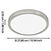 Eglo connect.z Okrogel LED panel Fueva 6-Z  (14,3 W, Ø x V: 28 x 2,5 cm, Barva svetlobe: RGBW) | 3016 - Deckenleuchte | CACB - Deckenleuchten | CAC - Indoorleuchten | CA - Beleuchtung | C - Elektro | BAUHAUS