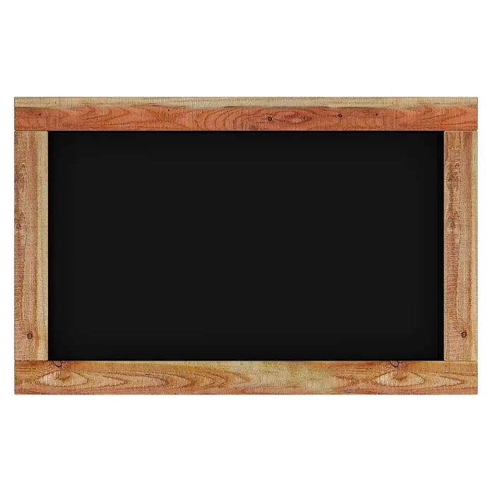 Hochbeet Vancouver - 90 x 140 x 80 cm, Holz, Braun - Holzgerahmte schwarze Tafel.