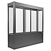Biohort Florentina Gewächshaus (L x B x H: 54,8 x 201,6 x 197 cm, Quarzgrau Metallic, Stahl) | BAUHAUS
