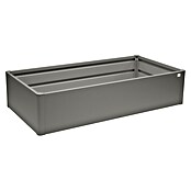 Biohort Hochbeet 2 x 1 mini (L x B x H: 103,1 x 201,6 x 45 cm, Stahl, Quarzgrau Metallic) | BAUHAUS